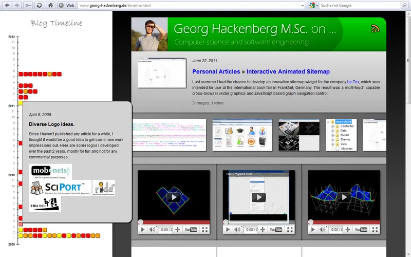 Preview for Blog Timeline Widget