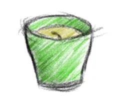 Candle illustration from Pen Sketches with MyPaint