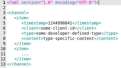 Channel illustration from Ajax/PHP Distributed Event Bus.