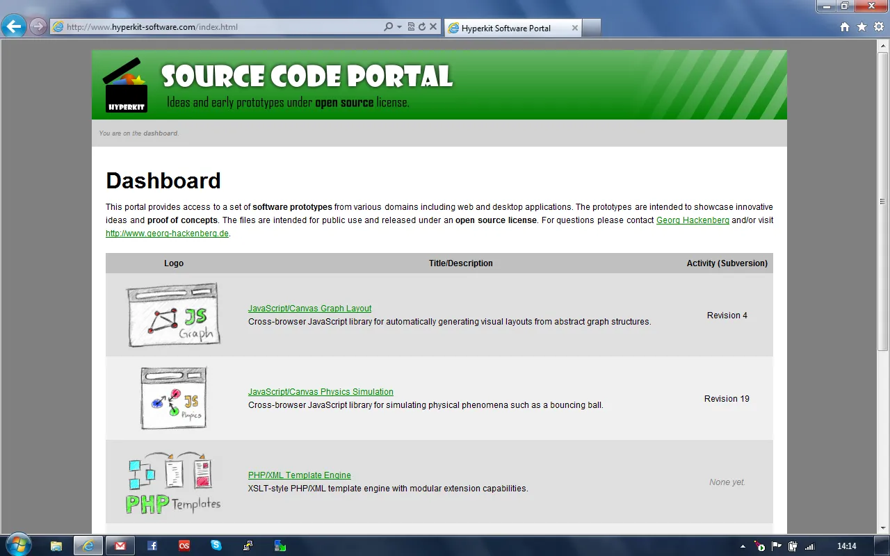 Dashboard illustration from Personal Source Code Portal