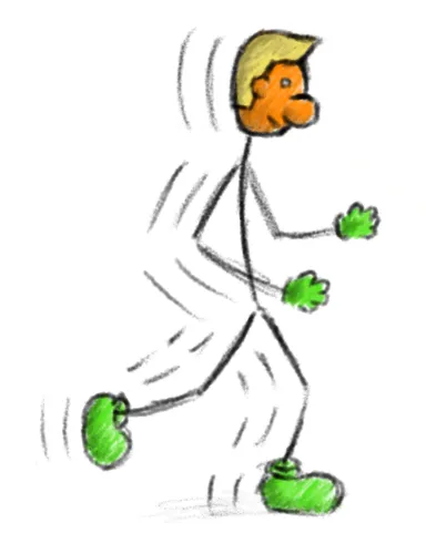 Final illustration from Stick Figure Drawing Exercise