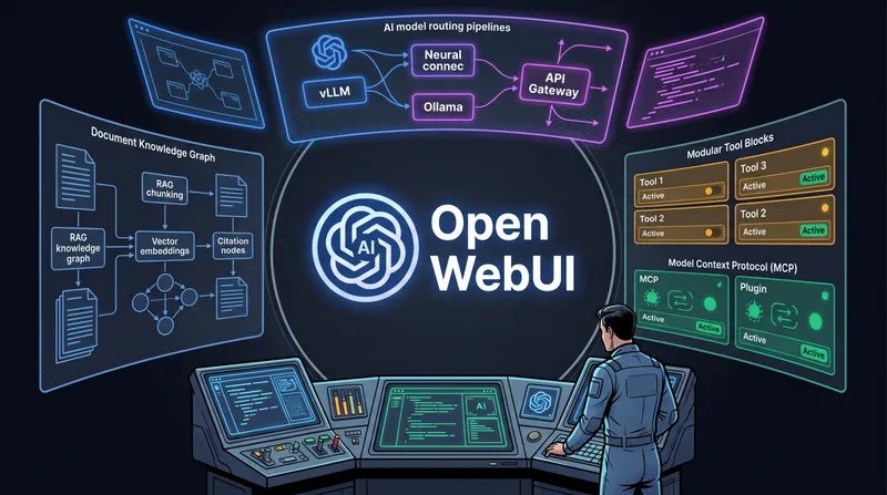 Open WebUI: Mensch-Maschine-Schnittstelle und kollaborative Kontrollzentrale für das souveräne KI-Ökosystem