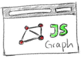 Js graph illustration from Software logo sketches with graphics tablet/pen.