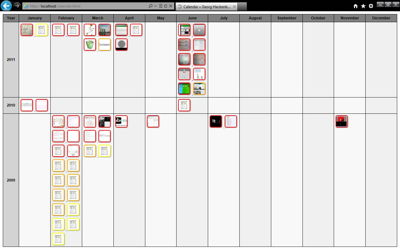 Main illustration from Blog Calendar Interface