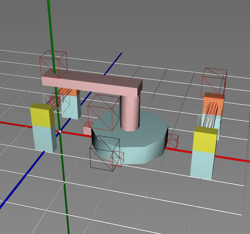 Pick and place unit crane illustration from Manufacturing systems case study completed!
