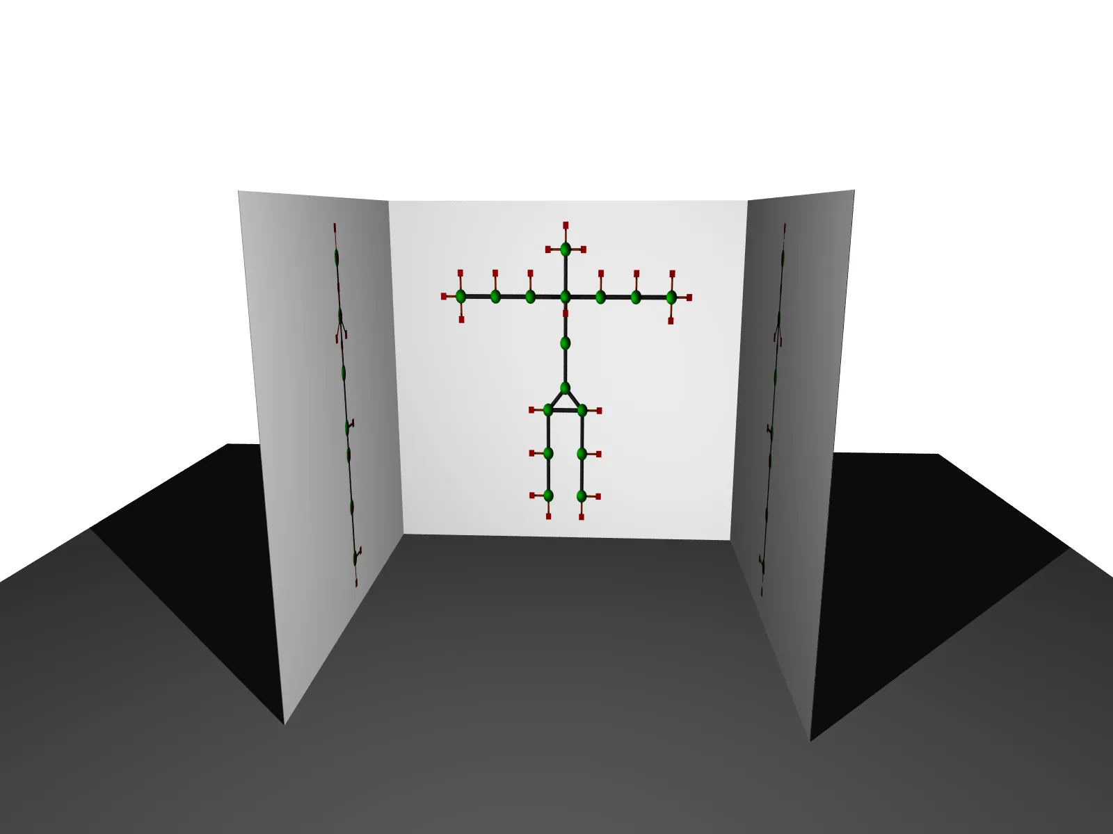 Povray scene illustration from 3D Motion Capture Documents from my PhD Studies at EPFL.