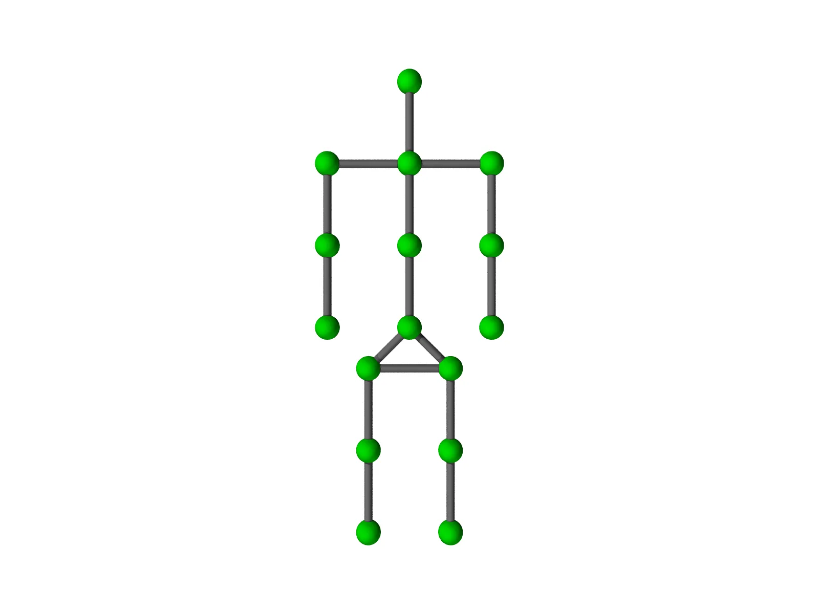 Povray skeleton illustration from 3D Motion Capture Documents from my PhD Studies at EPFL.