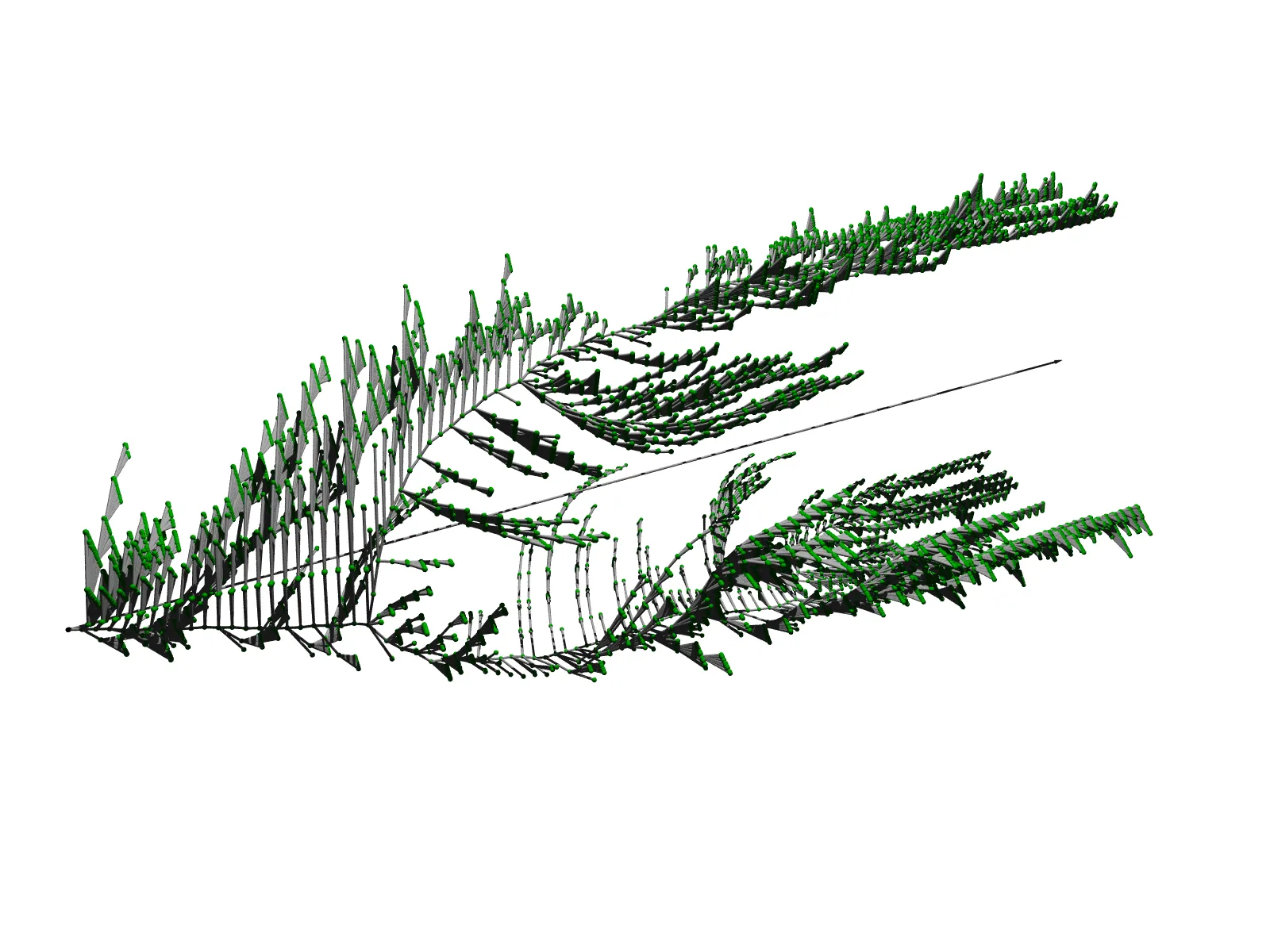Rendering illustration from 3D Trace Visualization
