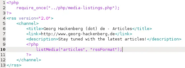 RSS fragment