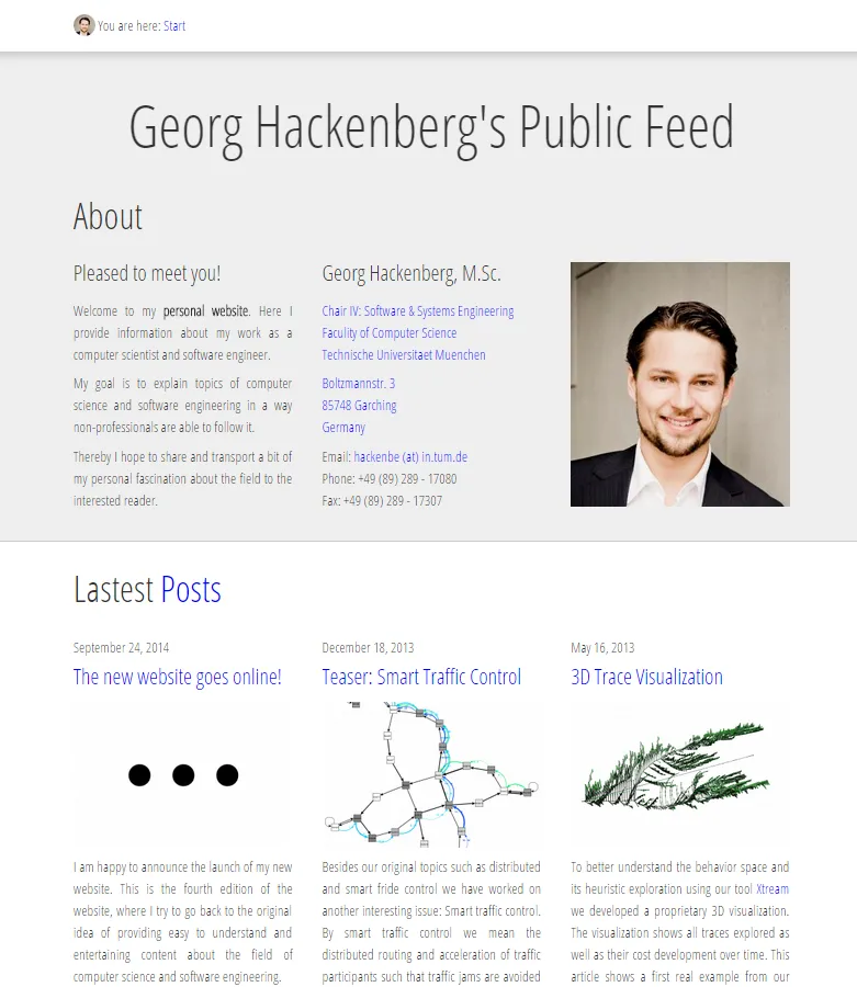 Screenshot illustration from The new website goes online!