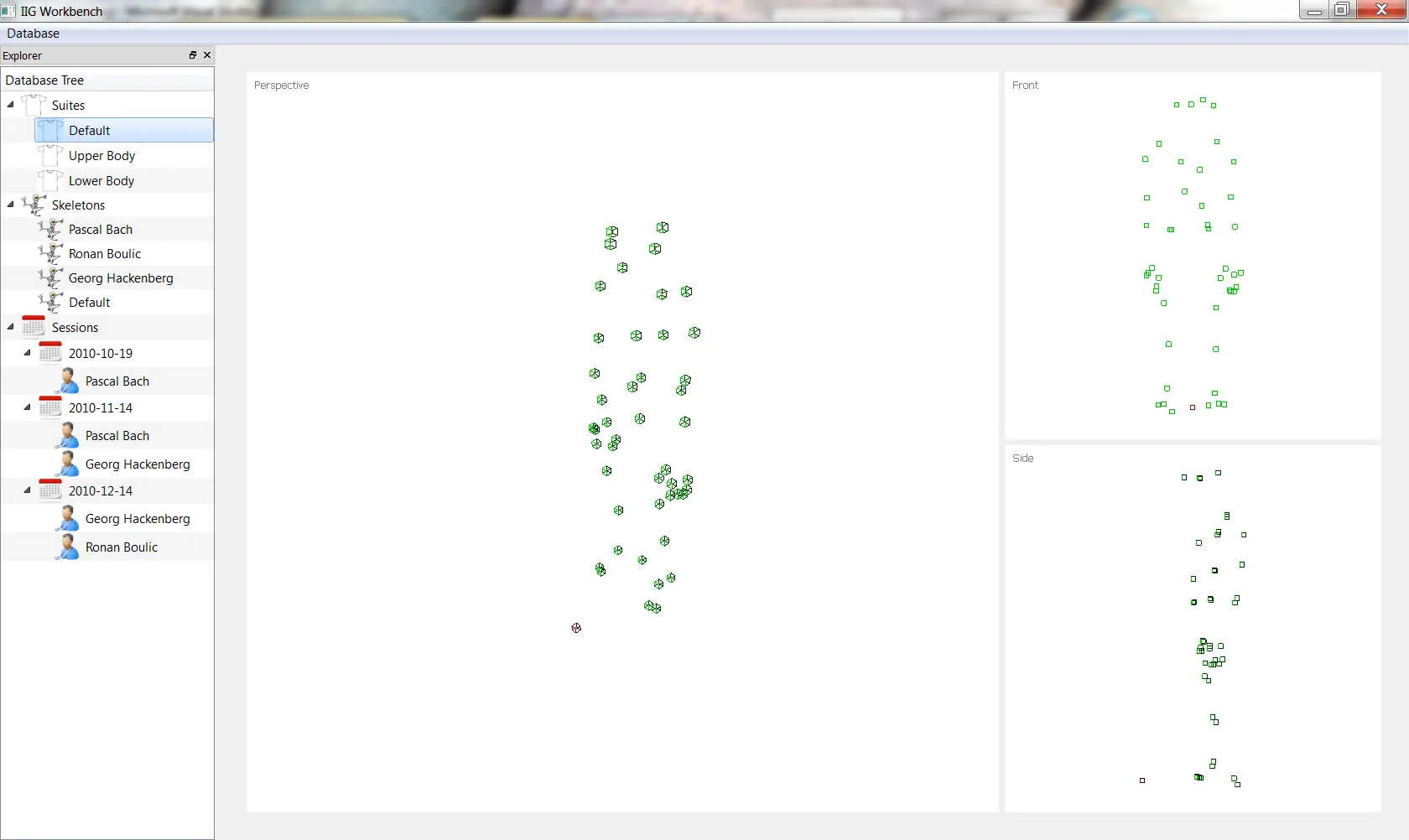 Screenshot illustration from 3D Motion Capture Documents from my PhD Studies at EPFL.