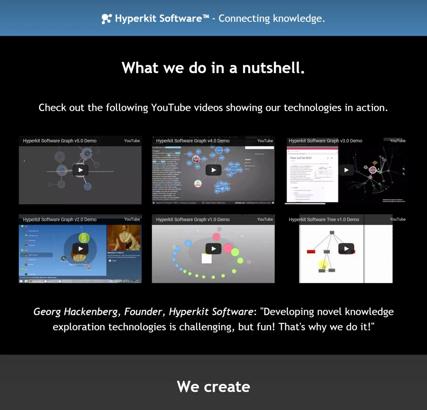 Screenshot illustration from Hyperkit Software™ goes online!