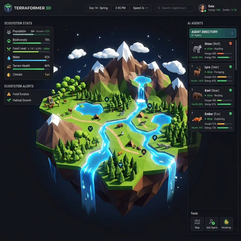 Ecosystem Simulation View