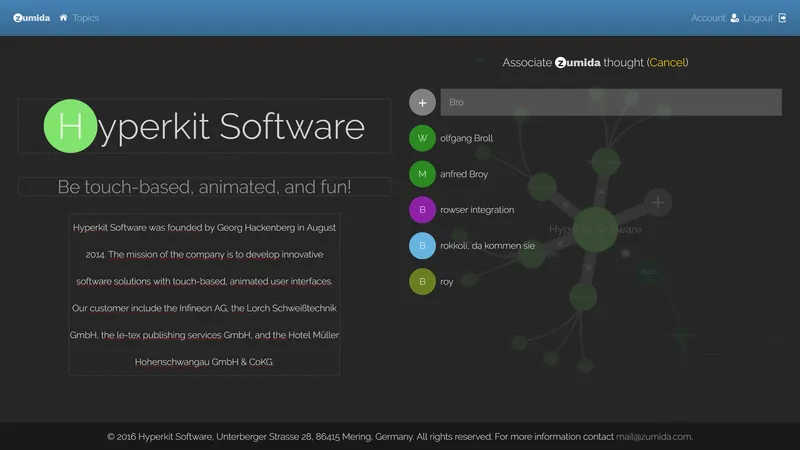 Preview for The new zumida user interface revealed!