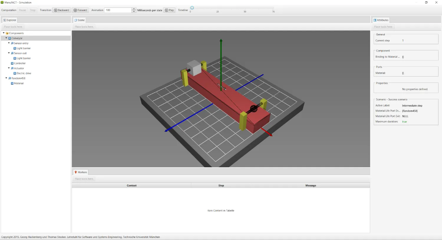 Simulation 0 illustration from First mechatronics engineering workbench screenshots!