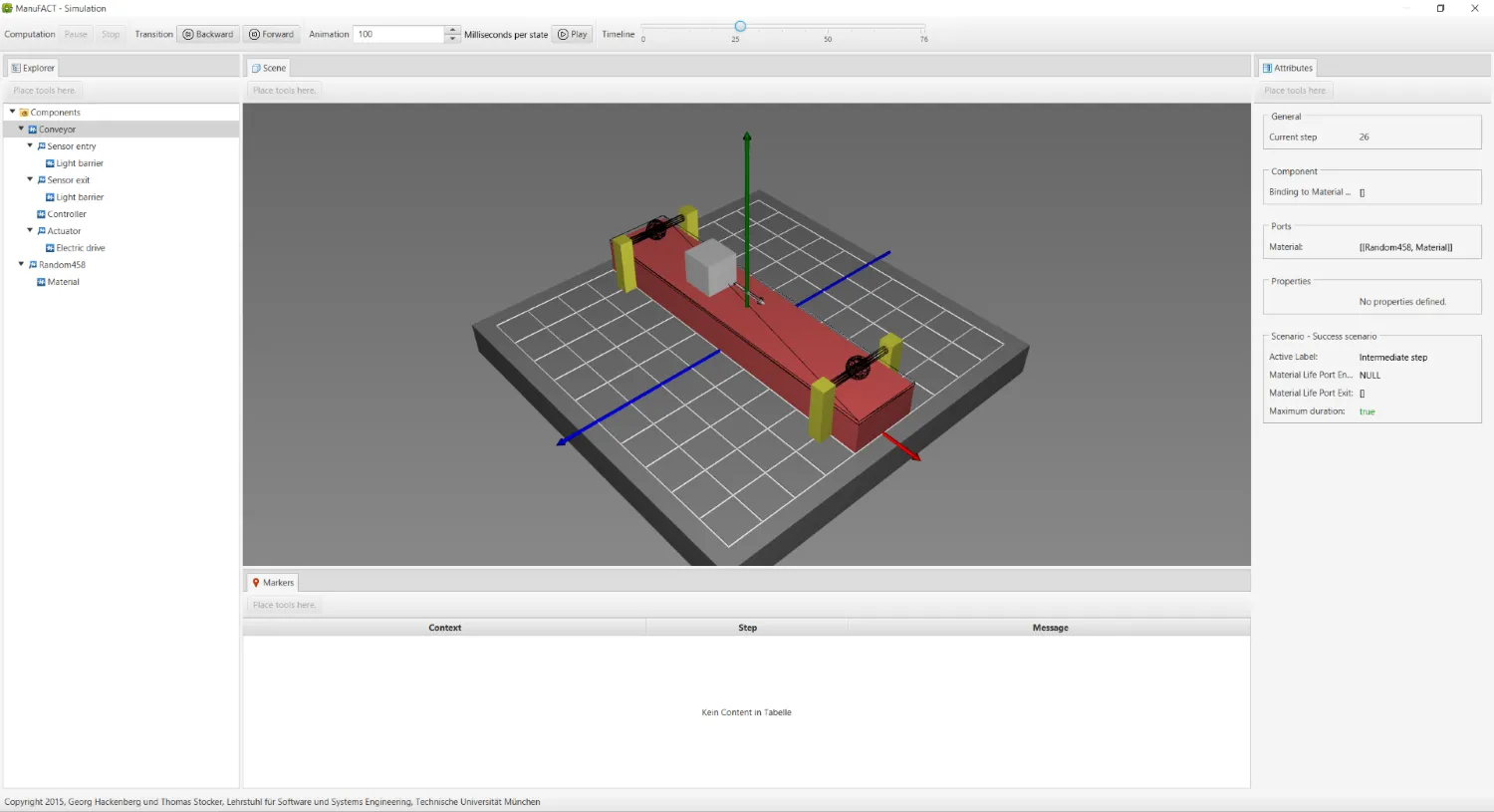 Simulation 1 illustration from First mechatronics engineering workbench screenshots!