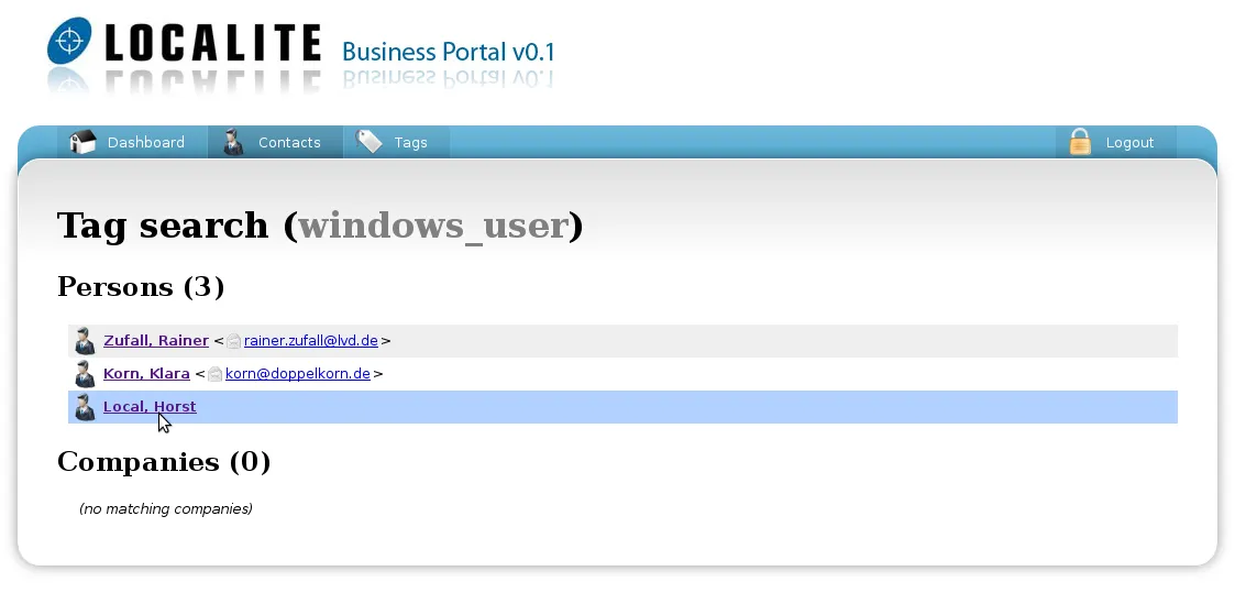 Tag search illustration from Entrepreneurship Lab Screenshots.