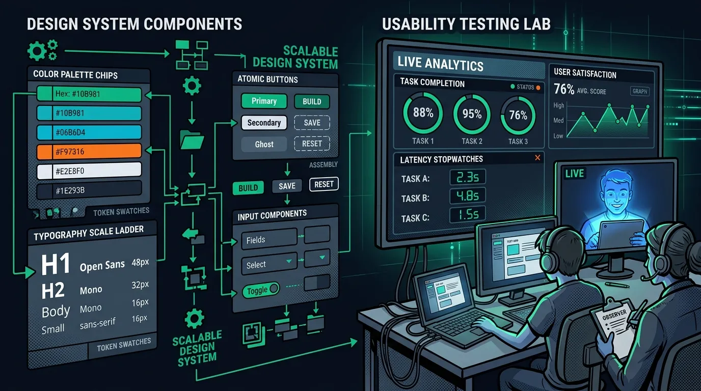 Design Systems, Design Tokens & Empirical Usability Testing