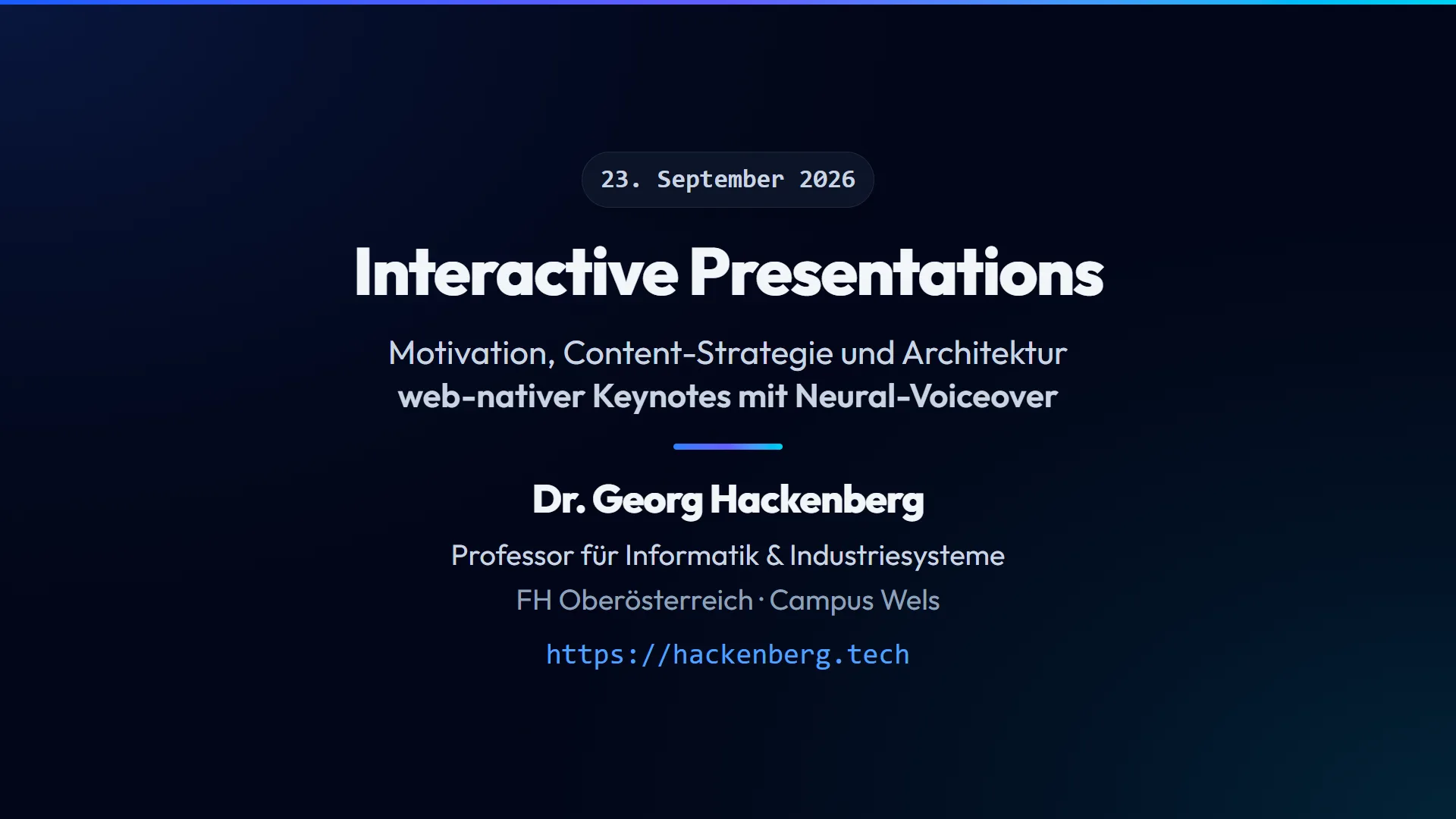 Slide 1: Interactive Presentations