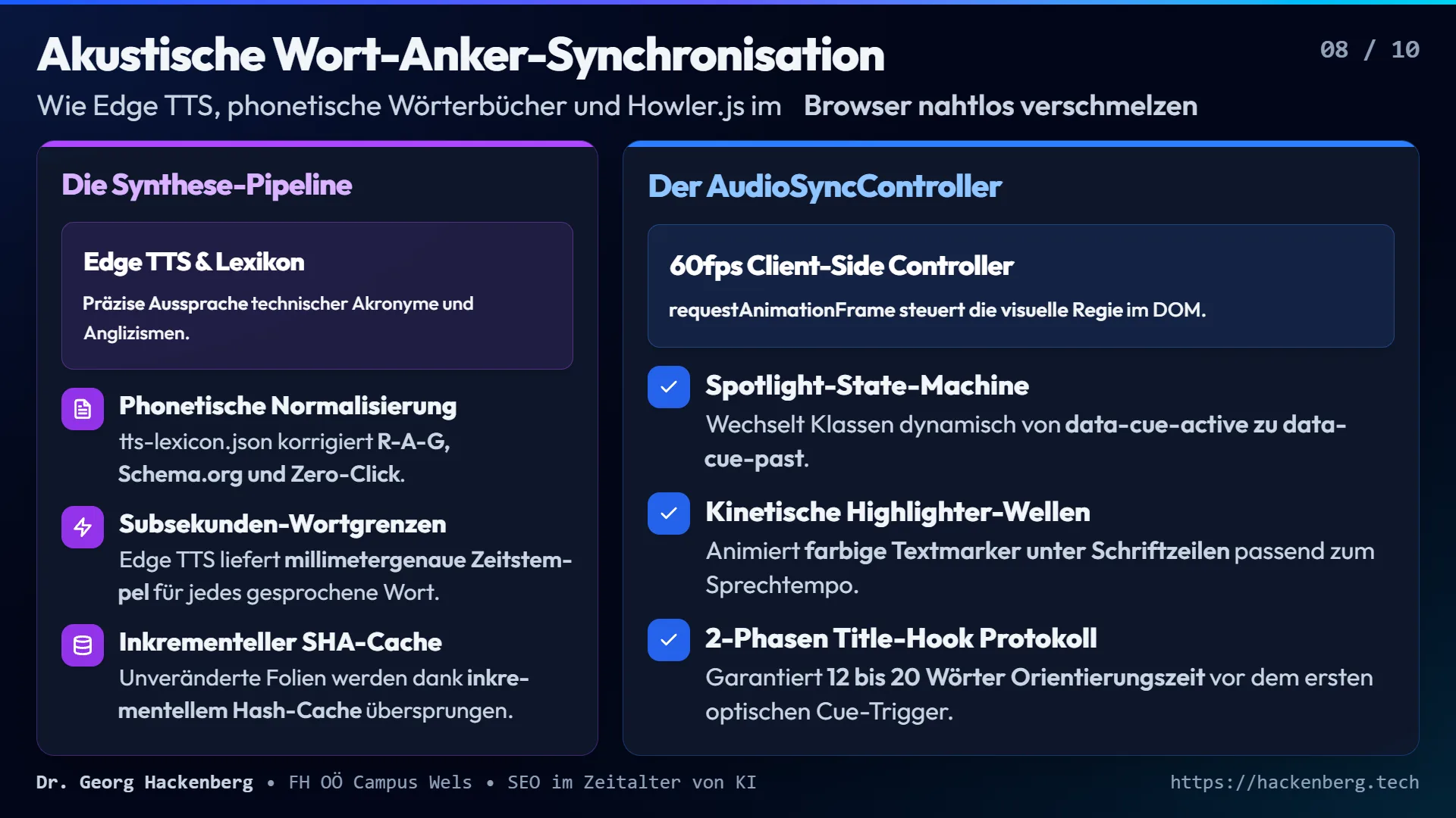 Slide 8: Akustische Wort-Anker-Synchronisation