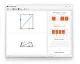 Real-time discrete-event simulation with telemetry graphs for intersections, segment traversals, and vehicle battery discharge.