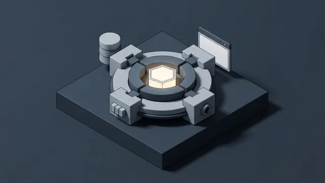 Physisches Schichtenmodell der Hexagonalen Architektur mit zentralem Domänenkern und entkoppelten Adapter-Schnittstellen